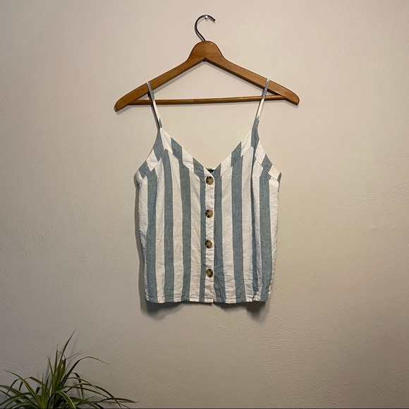 Abercrombie & Fitch Tops - Abercrombie & Fitch Striped Cropped Tank Top
